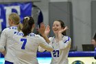 Volleyball vs Emerson  Wheaton College Women's Volleyball vs Emerson College. - Photo by Keith Nordstrom : Wheaton, Volleyball, VB2019